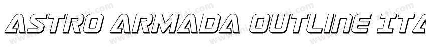 Astro Armada Outline Italic字体转换